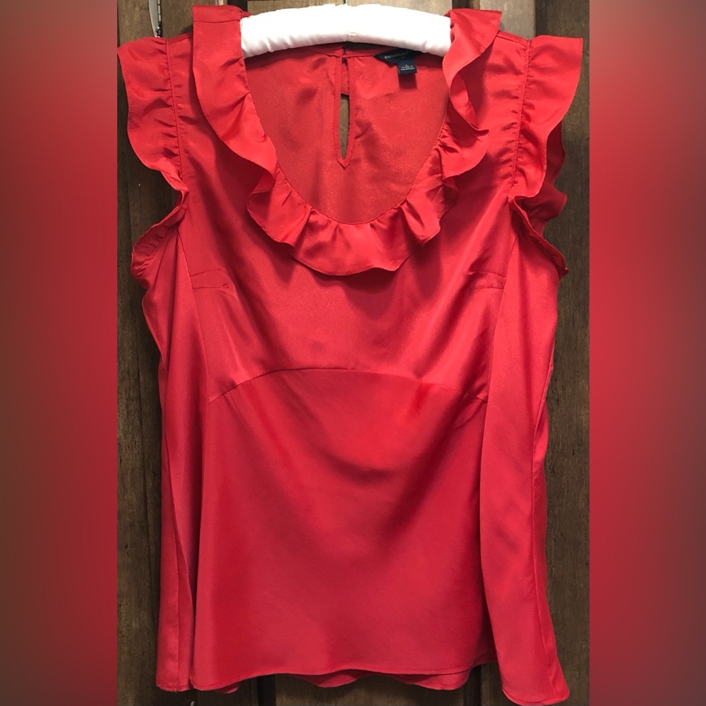 Banana Republic Ruffle Blouse L